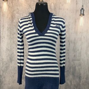 EUC BCBG Maxazria Angora & Wool Hooded Sweater